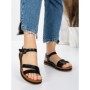Sandale Dama cu Talpa Joasa 3GZ37 BLACK | MEI