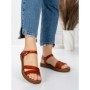 Sandale Dama cu Talpa Joasa 3GZ37 BROWN | MEI