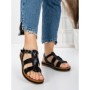 Sandale Dama cu Talpa Joasa 3GZ38 BLACK | MEI