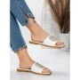 Papuci Dama cu Talpa Joasa 3AW308 WHITE | MEI