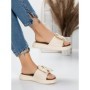 Papuci Dama cu Talpa Joasa 3AW311 BEIGE | MEI