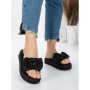 Papuci Dama cu Talpa Joasa 3AW319 BLACK | MEI