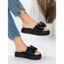 Papuci Dama cu Talpa Joasa 3AW319 BLACK | MEI