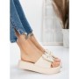 Papuci Dama cu Talpa Joasa 3AW319 BEIGE | MEI