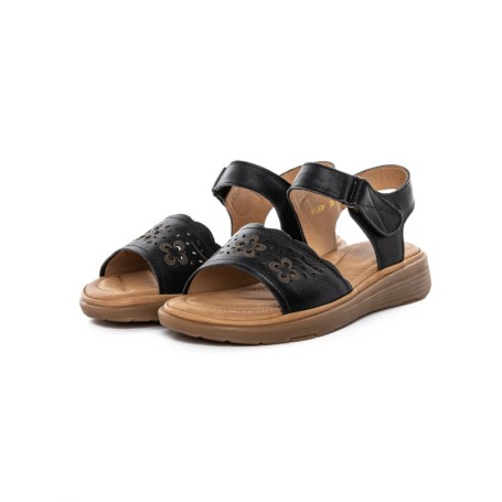 Sandale Dama din piele naturala 53308 BLACK | BERLINER
