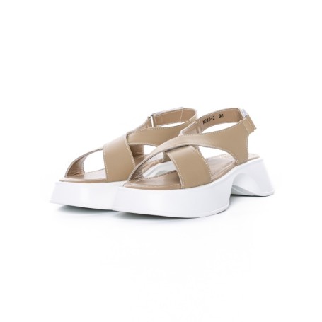 Sandale Dama din piele naturala K249-2 APRICOT | FORMAZIONE