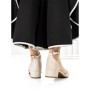 Sandale Dama cu Toc Gros 3HXS65 BEIGE | MEI