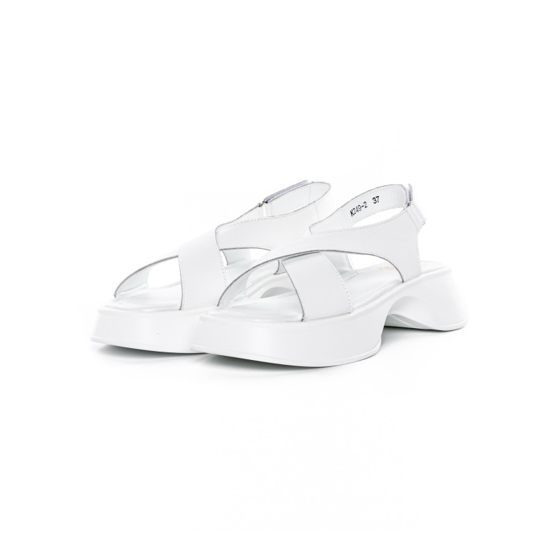 Sandale Dama din piele naturala K249-2 WHITE | FORMAZIONE