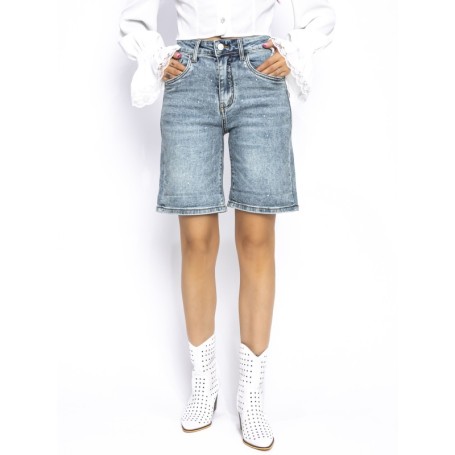 Blugi Scurti Dama RF127 ALBASTRU | MINA