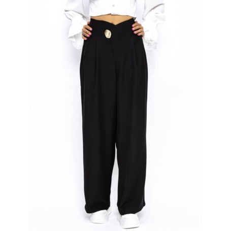 Pantaloni Dama P80170 NEGRU | KIKIRIKI