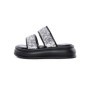Papuci Dama cu Talpa Joasa 888-2 BLACK-SILVER | FASHION