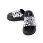 Papuci Dama cu Talpa Joasa 999-1 BLACK-SILVER | FASHION