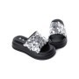 Papuci Dama cu Talpa Joasa 999-1 BLACK-SILVER | FASHION