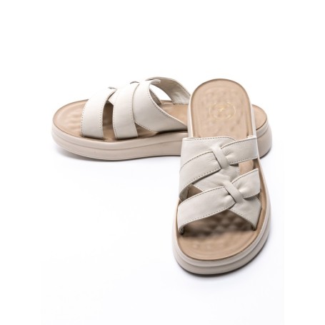 Papuci Dama din piele naturala 28-29 CREAM | FORMAZIONE