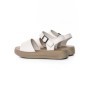 Sandale Dama din piele naturala 246611T CREAM | FORMAZIONE