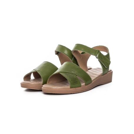 Sandale Dama din piele naturala 52033 GREEN | FORMAZIONE