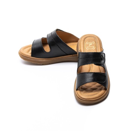 Papuci Dama din piele naturala 33173 BLACK | FORMAZIONE