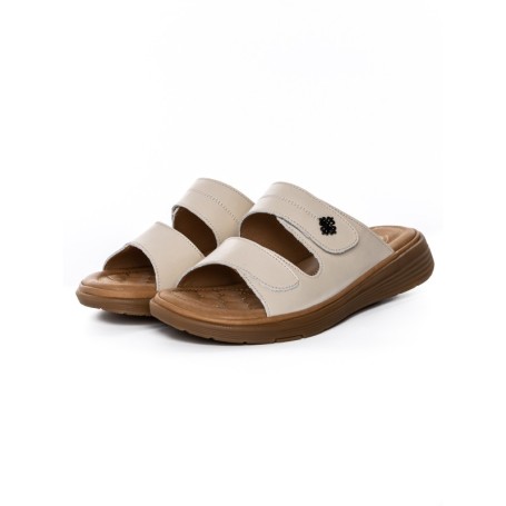 Papuci Dama din piele naturala 33173 CREAM | FORMAZIONE