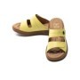 Papuci Dama din piele naturala 33173 YELLOW | FORMAZIONE