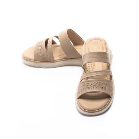 Papuci Dama din piele naturala 33191 APRICOT | FORMAZIONE