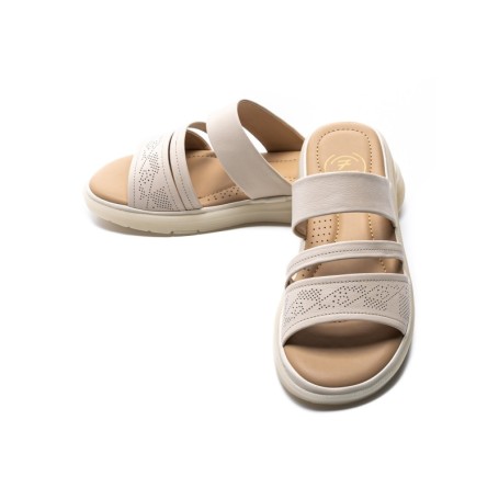 Papuci Dama din piele naturala 33191 CREAM | FORMAZIONE