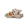 Sandale Dama din piele naturala 246609T APRICOT-GREEN | FORMAZIONE