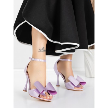 Sandale Dama cu Toc Subtire 5XKK16 PURPLE | MEI