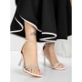 Sandale Dama cu Toc Subtire 5XKK20 WHITE | MEI