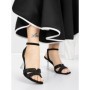 Sandale Dama cu Toc Subtire 5XKK21 BLACK | MEI