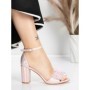 Sandale Dama cu Toc Gros 5XKK23 CHAMPAGNE | MEI