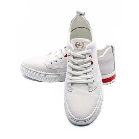 Pantofi Sport Barbati din piele naturala JH9070 Alb (M39) F.Gerardo