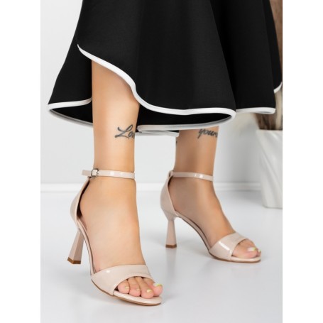 Sandale Dama cu Toc Subtire 5XKK13 NUDE | MEI