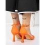 Sandale Dama cu Toc Subtire 5XKK13 ORANGE | MEI