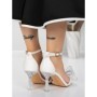 Sandale Dama cu Toc Subtire 5XKK22 WHITE | MEI