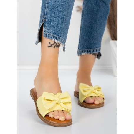 Papuci Dama cu Talpa Joasa 5PT9 YELLOW | MEI