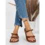 Papuci Dama cu Talpa Joasa J588-8 BROWN | MEI