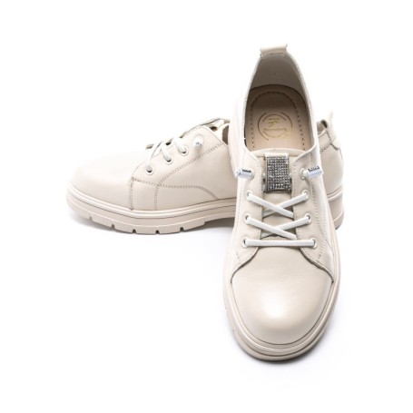 Pantofi Casual Dama 23726 Crem Formazione