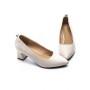 Pantofi cu Toc gros 267678 Crem | Formazione