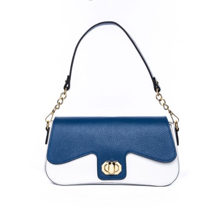 Genti Dama Din Piele Naturala GD37 WHITE-BLUE | FORSETI