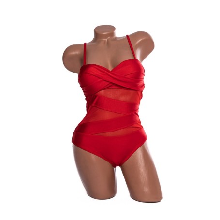 Costum de baie dama Y1919 ROSU | MEINA