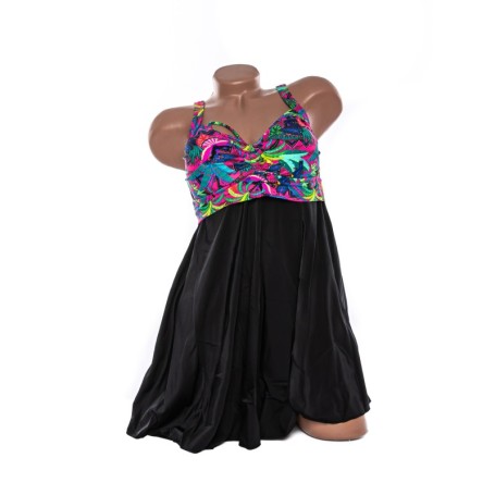 Costum de baie dama Y30220 FUCSIA-NEGRU | MEINA