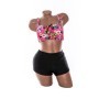 Costum de baie dama L220-1 ROZ-NEGRU | MEINA