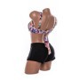Costum de baie dama L220-1 PORTOCALIU-NEGRU | MEINA