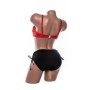 Costum de baie dama L211 ROSU-NEGRU | MEINA