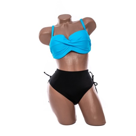 Costum de baie dama L211 ALBASTRU-NEGRU | MEINA