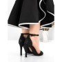 Sandale Dama cu Toc Subtire 5XKK12 BLACK | MEI