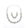 Set Colier + Cercei CLR005 ARGINTIU | MEI