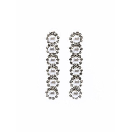 Set Colier + Cercei CLR007 ARGINTIU | MEI