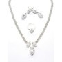 Set Colier + Cercei CLR012 ARGINTIU | MEI