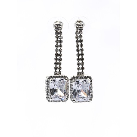 Set Colier + Cercei CLR014 ARGINTIU | MEI